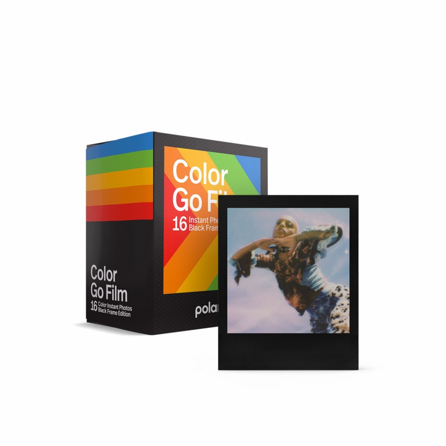 Instant Film Polaroid | Polaroid Go Color Film Double Pack - Black Frame Edition