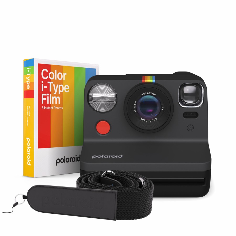 Instant Cameras Polaroid | Polaroid Now Generation 2 & Shoulder Strap Set