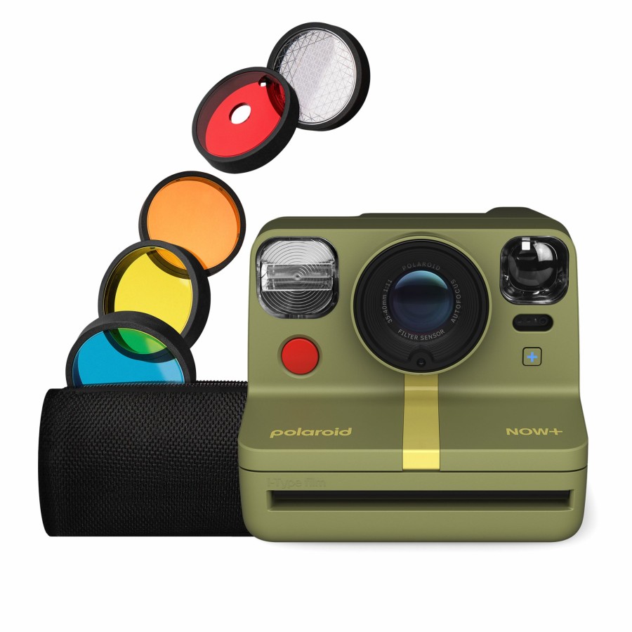 Instant Cameras Polaroid | Polaroid Now+ Generation 2 I-Type Instant Camera + 5 Lens Filters