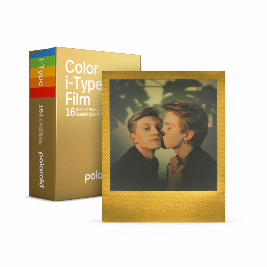 Instant Film Polaroid | Color I-Type Film Double Pack - Golden Moments Edition X3