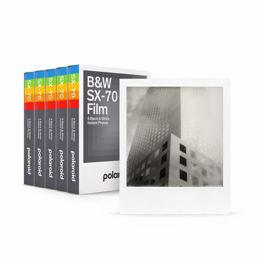 Instant Film Polaroid | B&W Sx-70 Film Five Pack